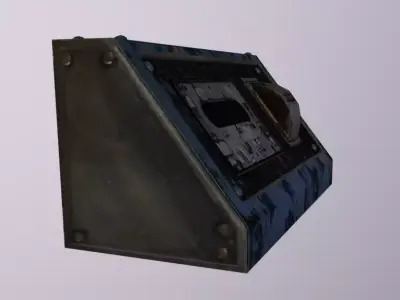 Crane Engine Control Low-poly 3D model