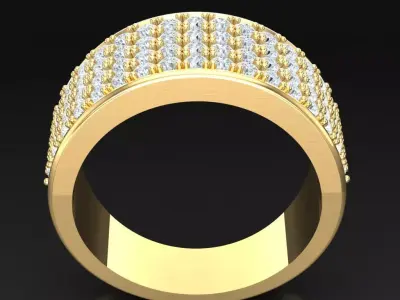 Luxury Men Rings Designs 5MR091 3D print model