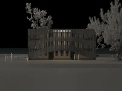 Parametric Facade 3D model