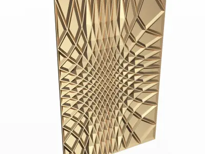 3D Wall Panel 011 Low-poly 3D model