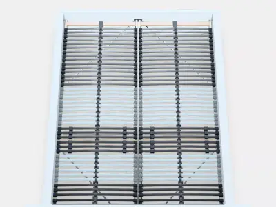 MALM Bed frame high 96 Low-poly 3D model