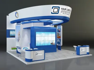  Booth Exhibition Stand a644  3D model