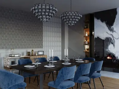 Interior - Diningroom - 280823 3D model