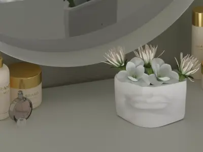 Michelangelo David lips decor Gypsum for 3D Print 3D print model