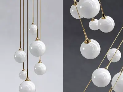 Whitley Chandelier Round 6 3D model