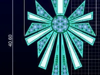 van cleef earring 3d fashion 3D print model