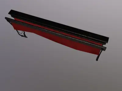 Awnings Close Low-poly 3D model