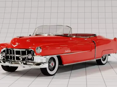 Cadillac 1950 Series 62 Convertible 3D model