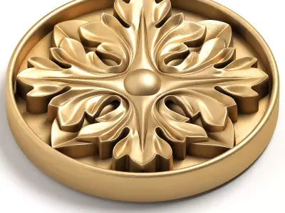 Round rosette 24 3D model