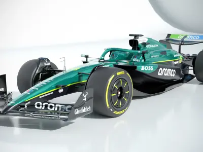 F1 AstonMartin AMR-25 2025 Low-poly 3D model