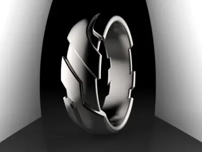 multi GD Ring Edge 3D print model