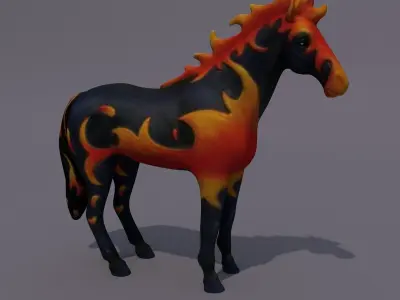 Horse Statuette Z4 3D model