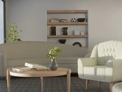 interior hall 3D model