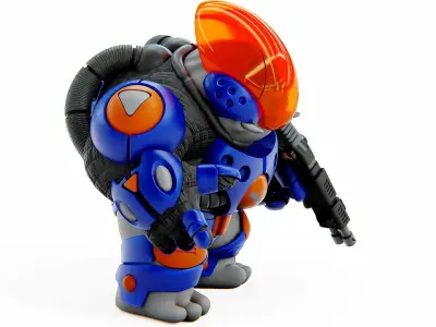 ALIEN MOBBY B-7  Rigged for Unreal Engine - Unity - MIXAMO 3D model