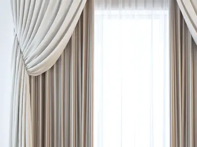 Set 09 Curtains 3D model