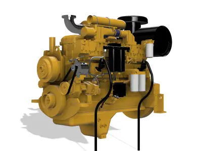 SAA6D170E-3 KOMATSU DIESEL ENGINE 3D print model