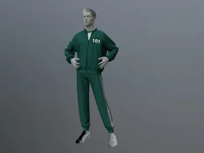 Sport Suit Squid 3D model