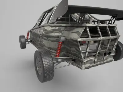 Buggy Low-poly 3D model