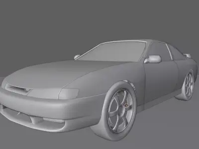 silvia s14 Zenki Low-poly 3D model