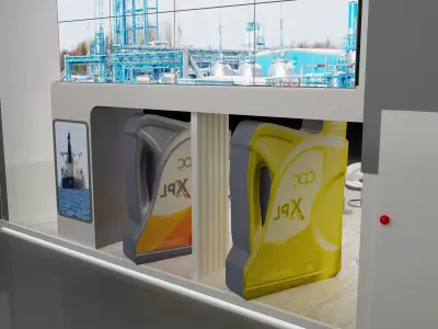 Booth Exhibition Stand a229d 3D model