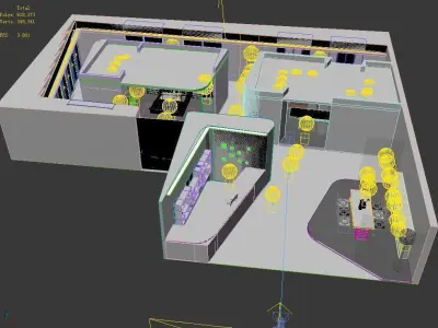 Exhibition - Area - 18X15-3DMAX2009-02 3D model