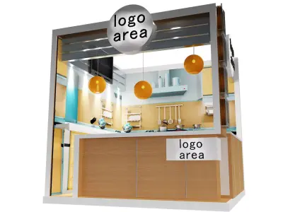 Booth Exhibition Stand a9 3D model