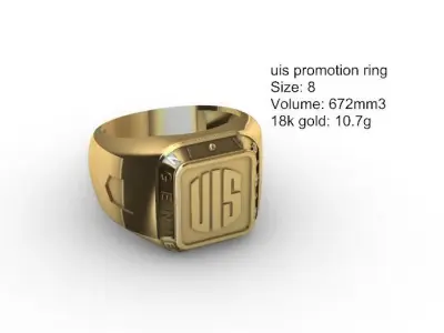 Uis promotion ring   3D print model