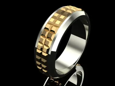 David Yurman Stylish 2 Rings for man 3D print model