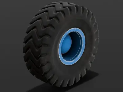 Tire 3D Model  Low-poly 3D model by InfiniteSolution3D