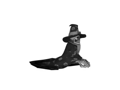 Halloween Horror Man Emerging from Box 3D Printed Figurine 3D print model