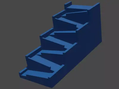 Ramp Leaning 3D model