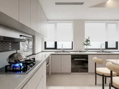 Kitchen Modern interior 94 3D model