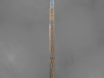 Viking two handed axe Low-poly 3D model