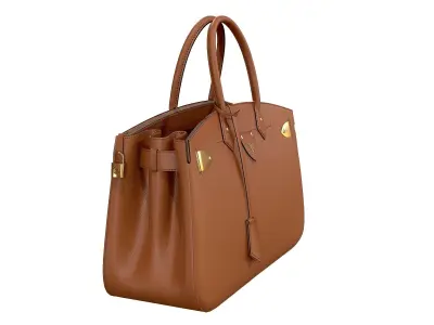 Louis Vuitton bag ALL SET Brown Leather 3D model