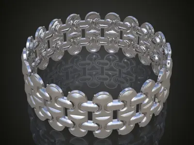 Exclusive Bracelet model 3D printable model 0006 Free 3D print model