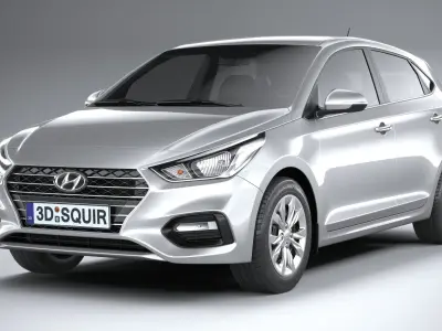 Hyundai Accent 2022 HC4DR basic 3D model