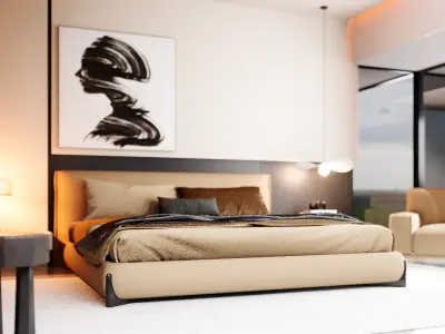 Cozy Bedroom Interior  3D model