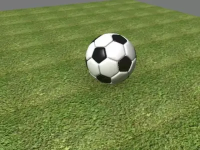 Soccer Ball Low-poly 3D model 2