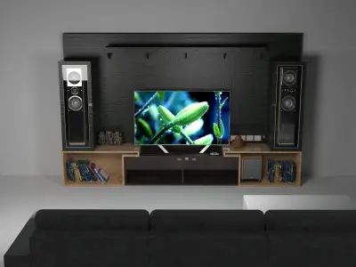 Cuadro - TV furniture ready to use 3D model