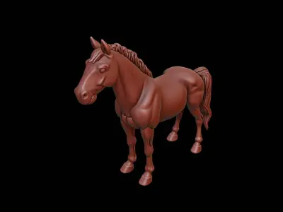 Horse Animal Sculpture 3D print model get