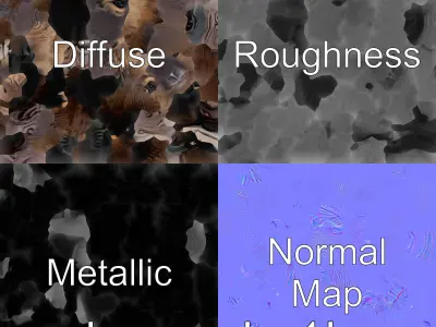 Nutria Model with Natural Habitat Base Low-poly 3D model