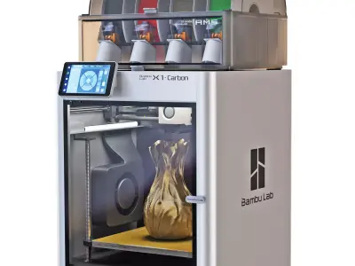 3D printer BambuLab X1 Carbon AMS 3D model