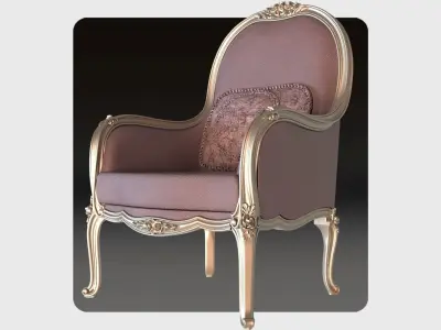 Carved sofa for cnc 13 3D model