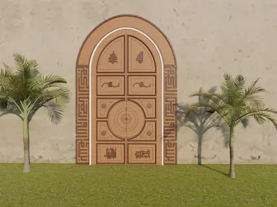 Door design 3D model purchase
