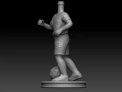 3D Printable Football Kid Bubble Head 3D print model