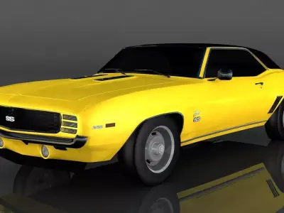 Chevrolet Camaro SS1 Low-poly 3D model