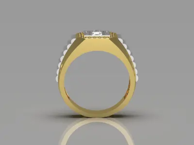 Luxury man Rolex design diamond ring model ror0022 3D print model