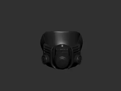 helmet high poly sculpt 3d printable  3D model shop