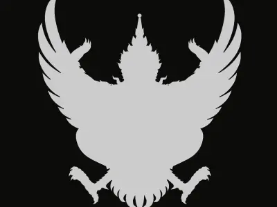 Garuda Bas-Relief 3D print model