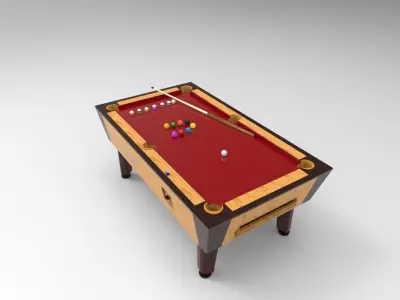 Billiard table 3D model